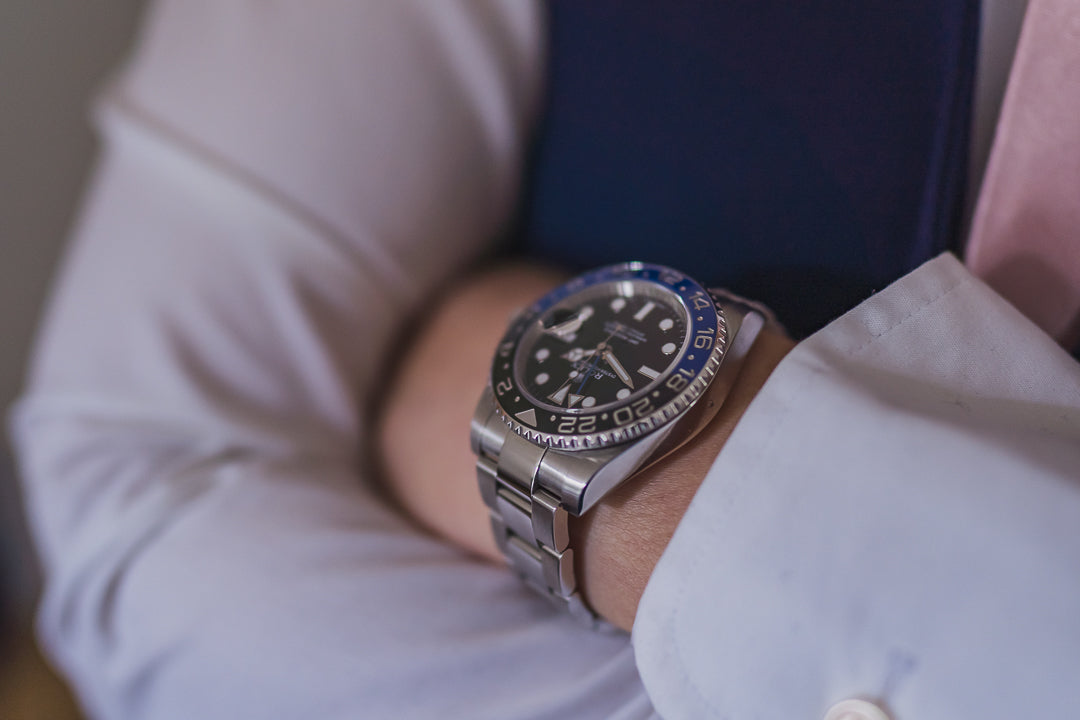 Image of a rolex on wrist